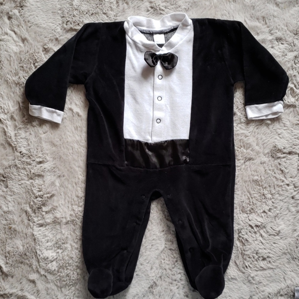 3-6 month Baby Tuxedo Outfit
